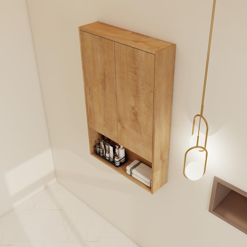 BNK 12"/24" Bathroom Side Cabinet with Soft Close Door and Shelf, Modern Side Cabinet