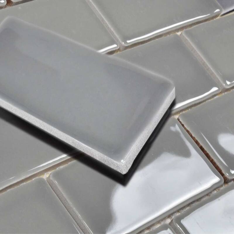 The Tile Life Metro 12x11 Dark Grey Porcelain Wall Tile