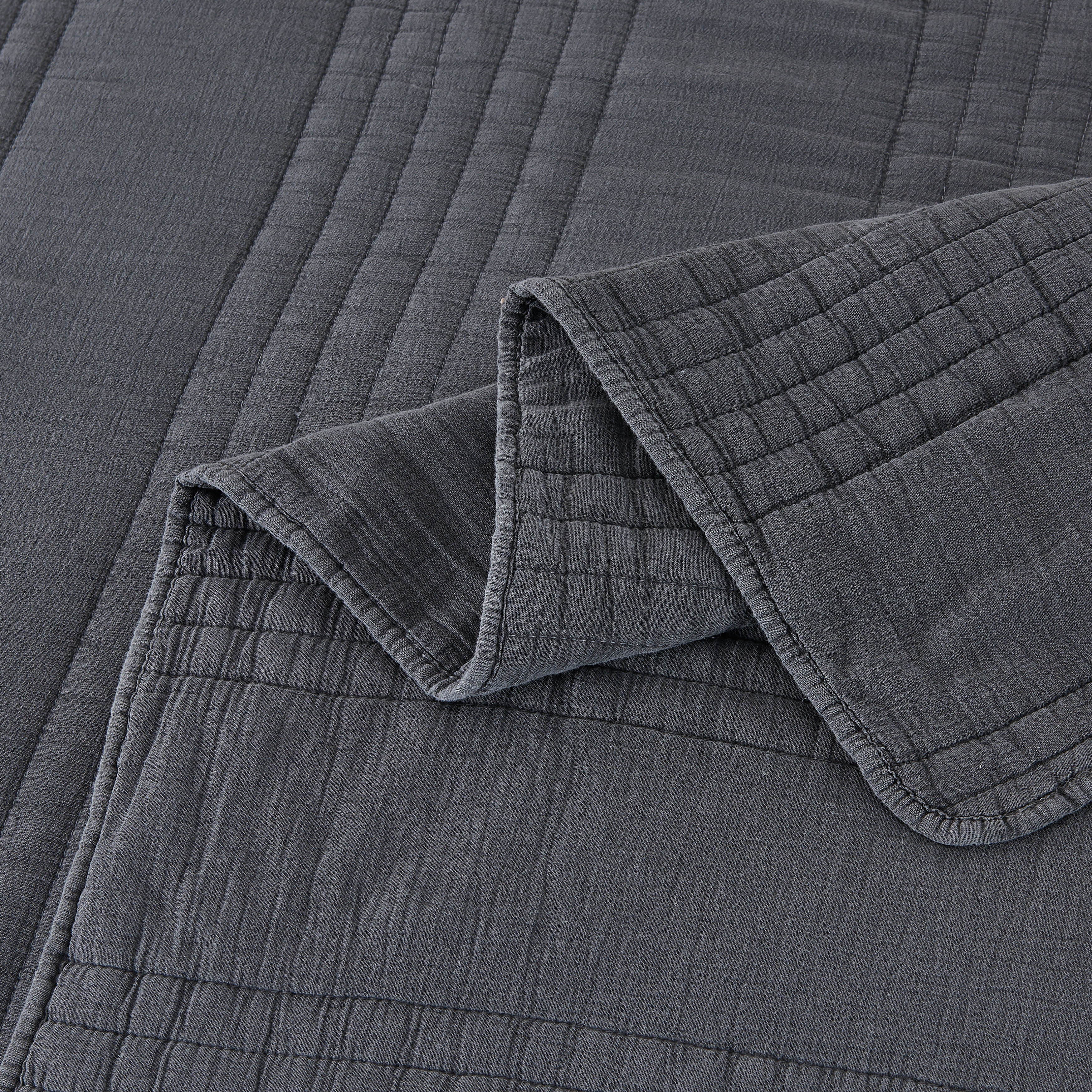 Stonewash Classic Cotton Quilt & Coverlet Set - Picture 13 of 75
