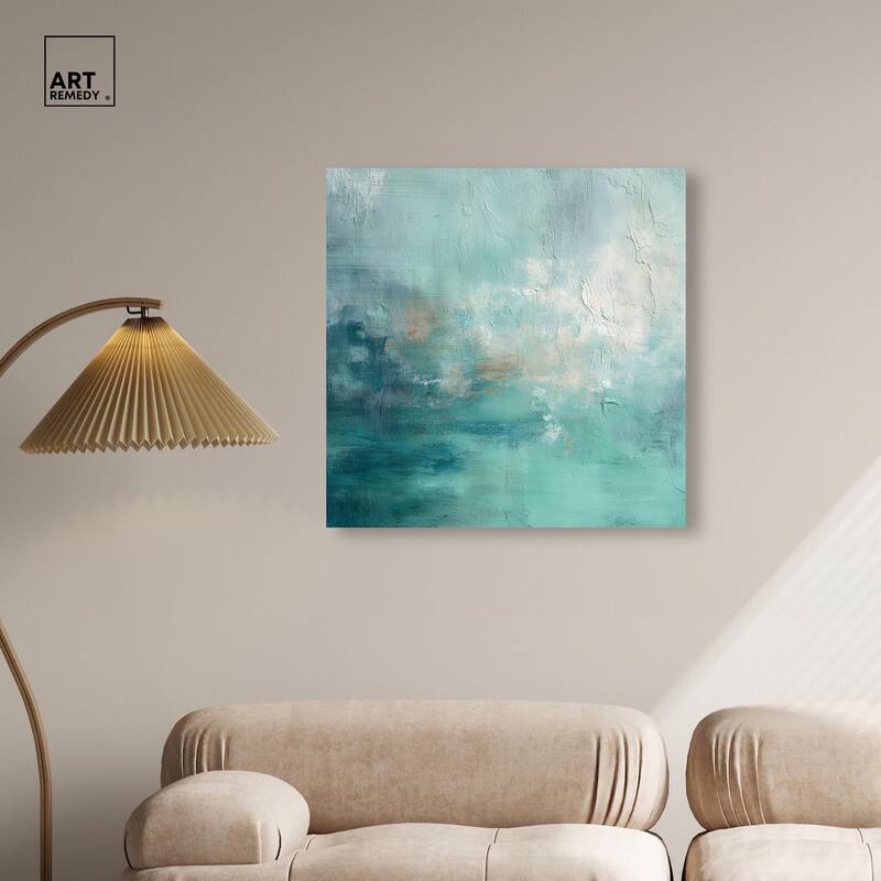 Green Blue I Canvas by Art Remedy, Gallery Wrapped