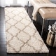 preview thumbnail 121 of 162, SAFAVIEH Dallas Shag Giusy Trellis 1.5-inch Thick Rug 2'3" x 4' - Ivory/Beige - Rectangle