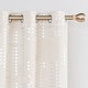 preview thumbnail 57 of 62, Room Darkening Silver Foil Pattern Grommet Curtains 2 Panels