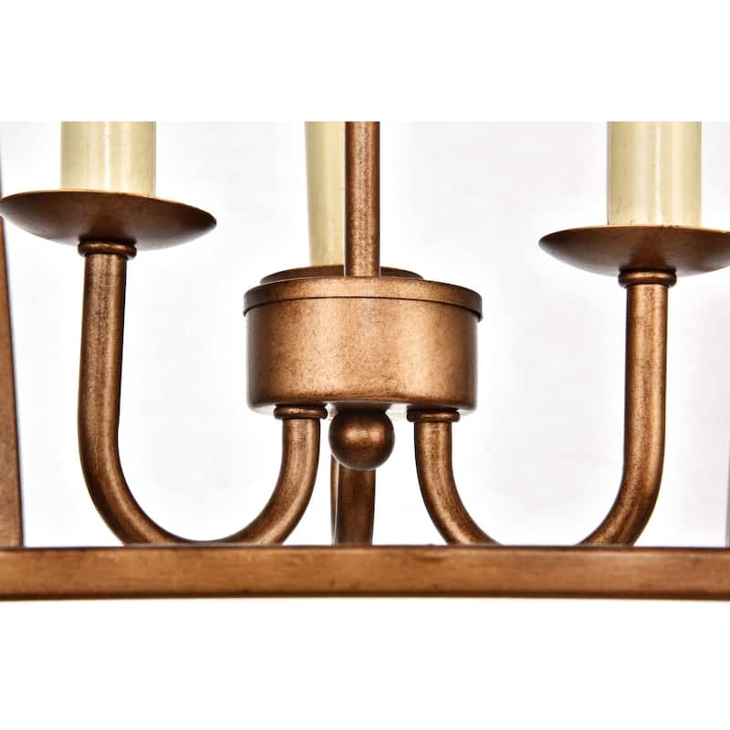 Elegant Lighting Maddox 3 Light 12-1/2" Wide Taper Candle Pendant