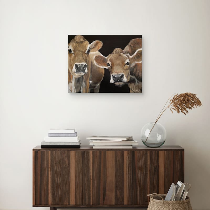 Hello There Cows by Suzi Redman Canvas Art Print