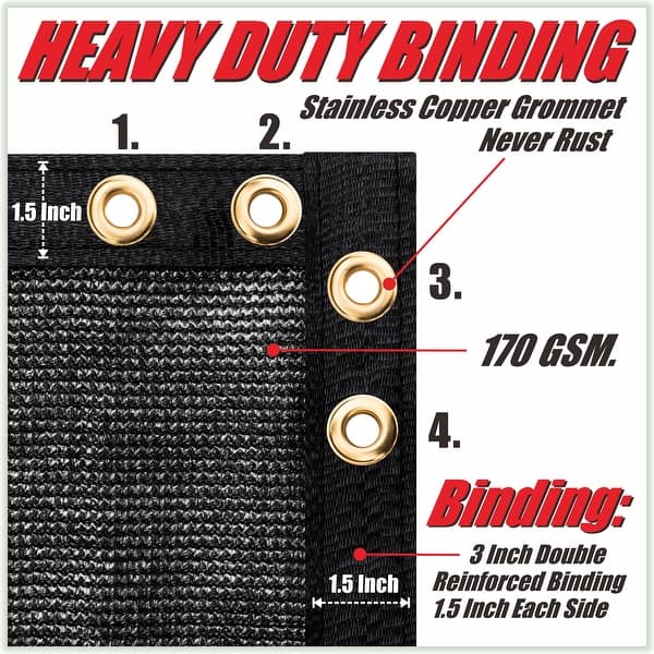 70% Heavy Duty Mesh Tarp with Grommets, 10' x 12' Shade Canopy for Patio 70% Heavy Duty Mesh Tarp with Grommets, 10' x 12' Shade Canopy for Patio