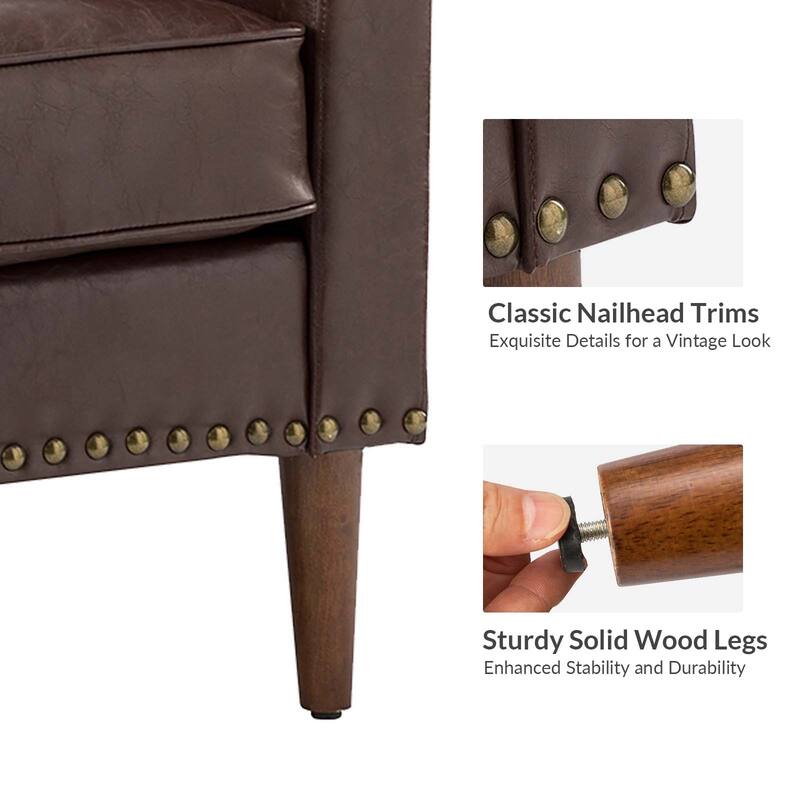 Duarte Transitional Armchair with Sloped Arms