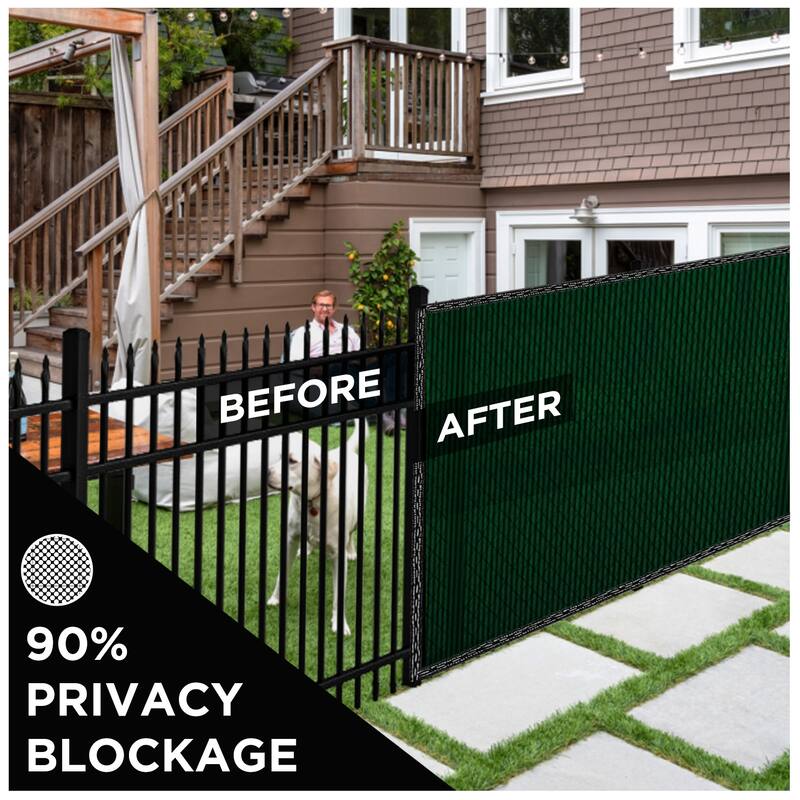 Boen Privacy Netting Green 10' x 150' With Woven Eyelets