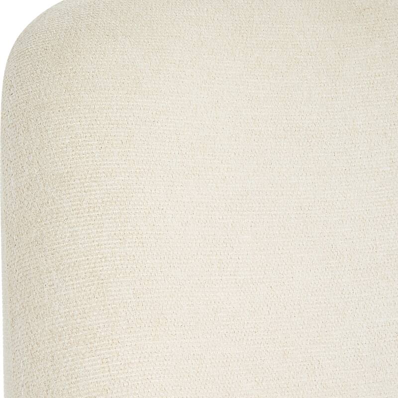 Solid upholstered Armless Dining Chair - 35" - Brown