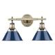Option Aged Brass with Navy Shades