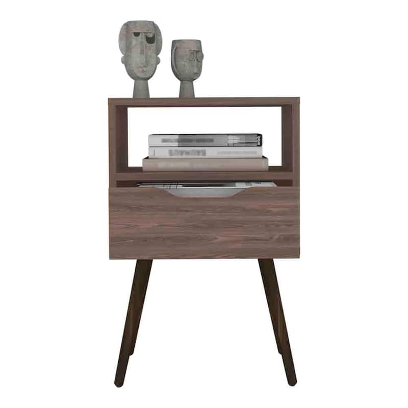 Nightstand Fugaz,Open Shelf,Single Drawer，for Living Room,and Dining Room