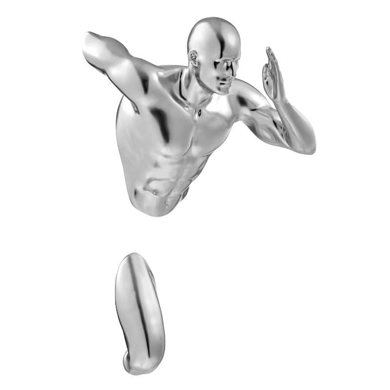 Wall Runner 20" Man Resin Sculpture