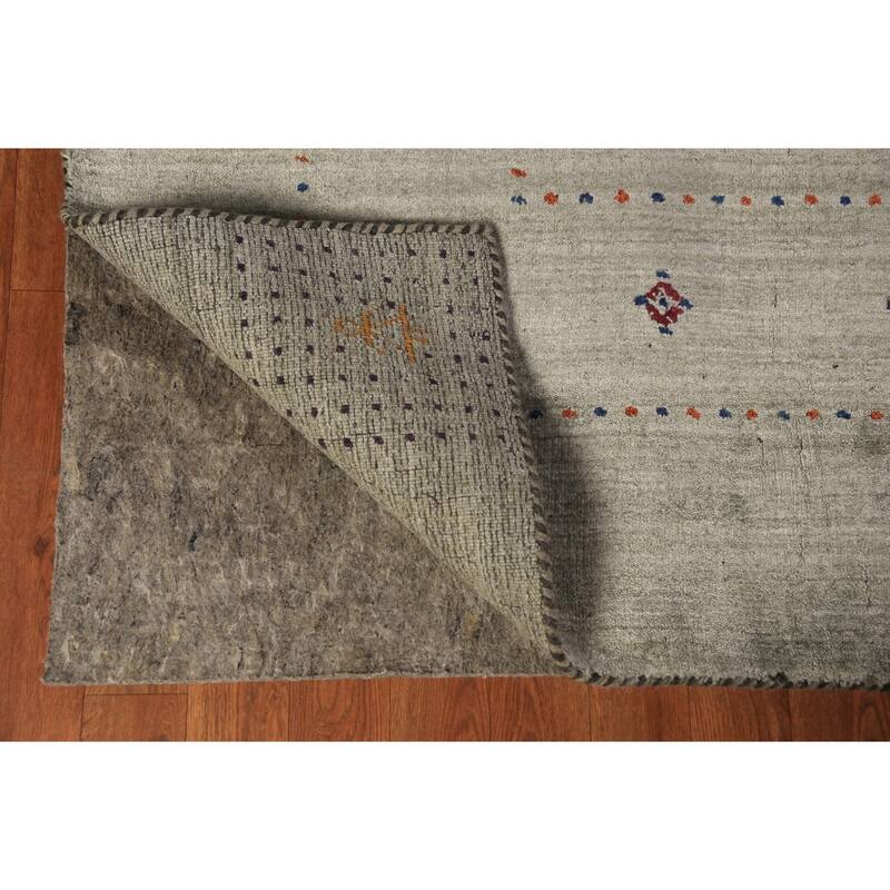 Gabbeh Oriental Area Rug Hand-Knotted Living Room Wool Carpet - 8'0" x 9'5"