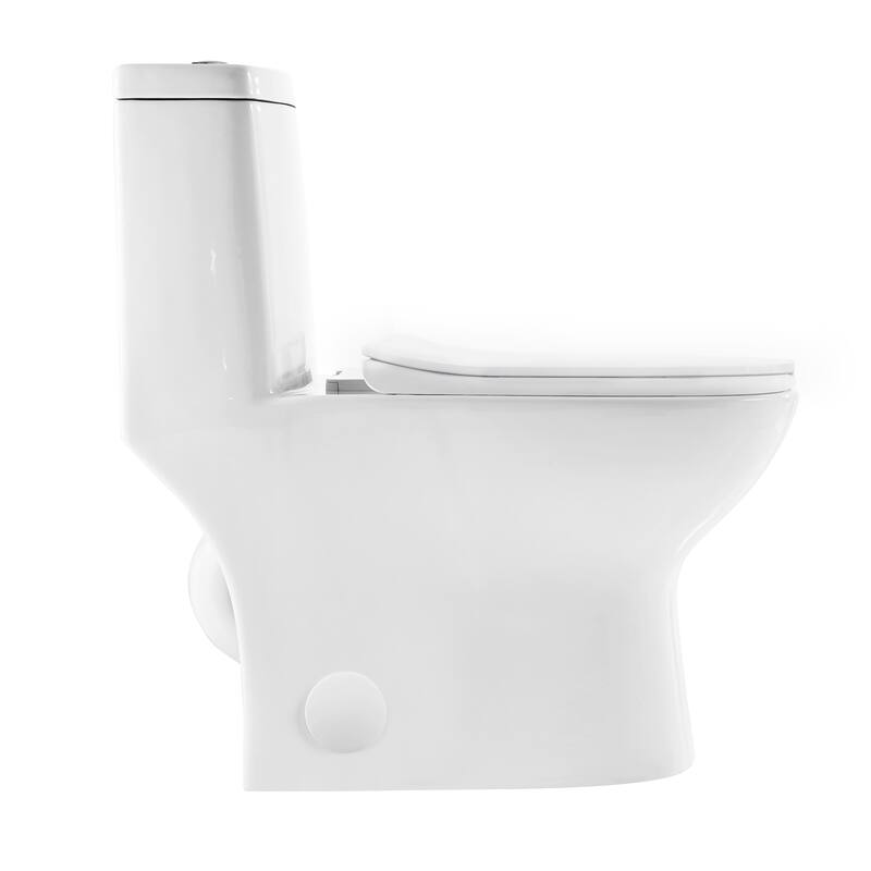 Dieppe One-Piece Toilet, 10" Rough-In 1.1/1.6 Gpf - 26.95" x 14.35" 28.15"