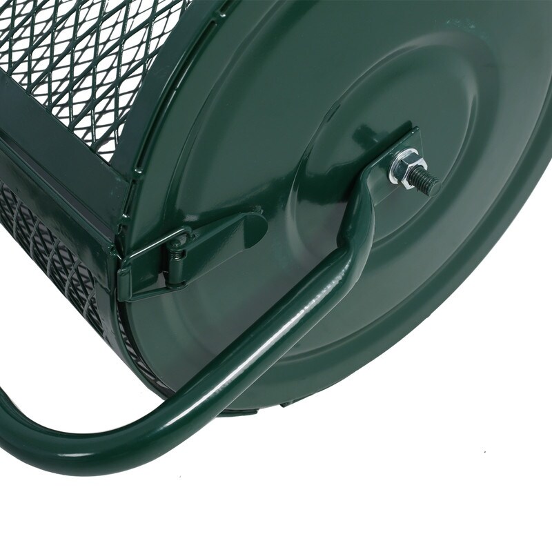 Peat moss top roller spreader