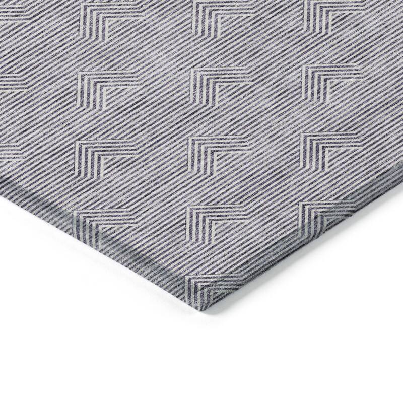 HomeRoots Geometric Transitional Rectangle Outdoor Rug