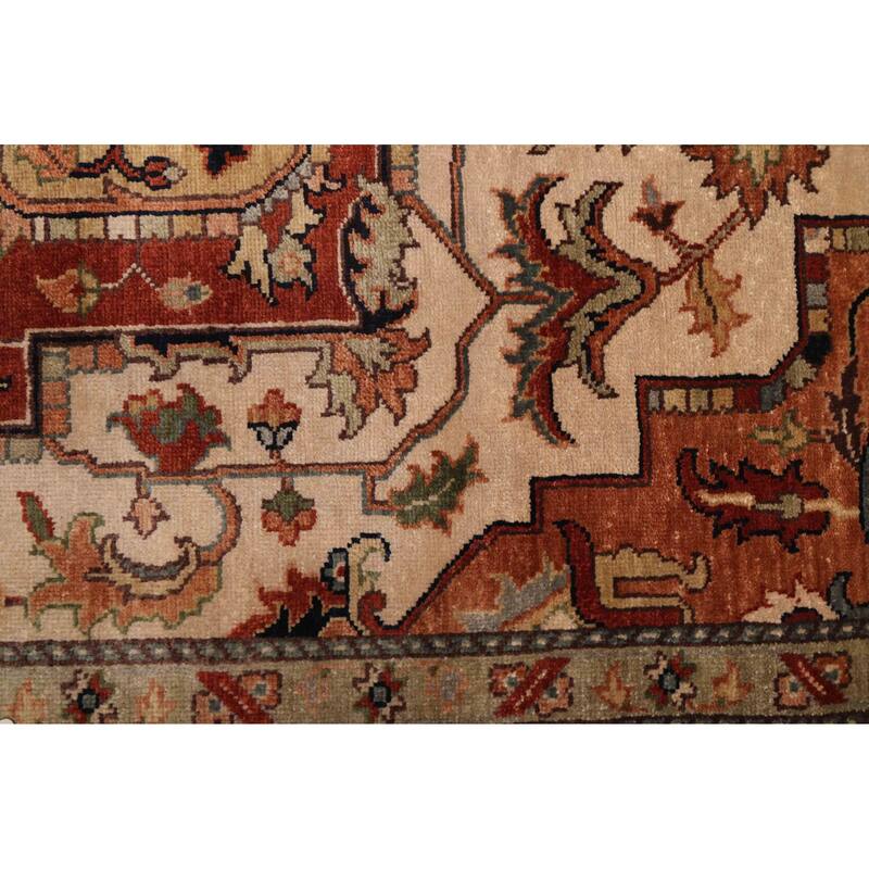 ECARPETGALLERY Hand-knotted Jules Sultane Ivory Wool Rug - 8'11 x 12'0