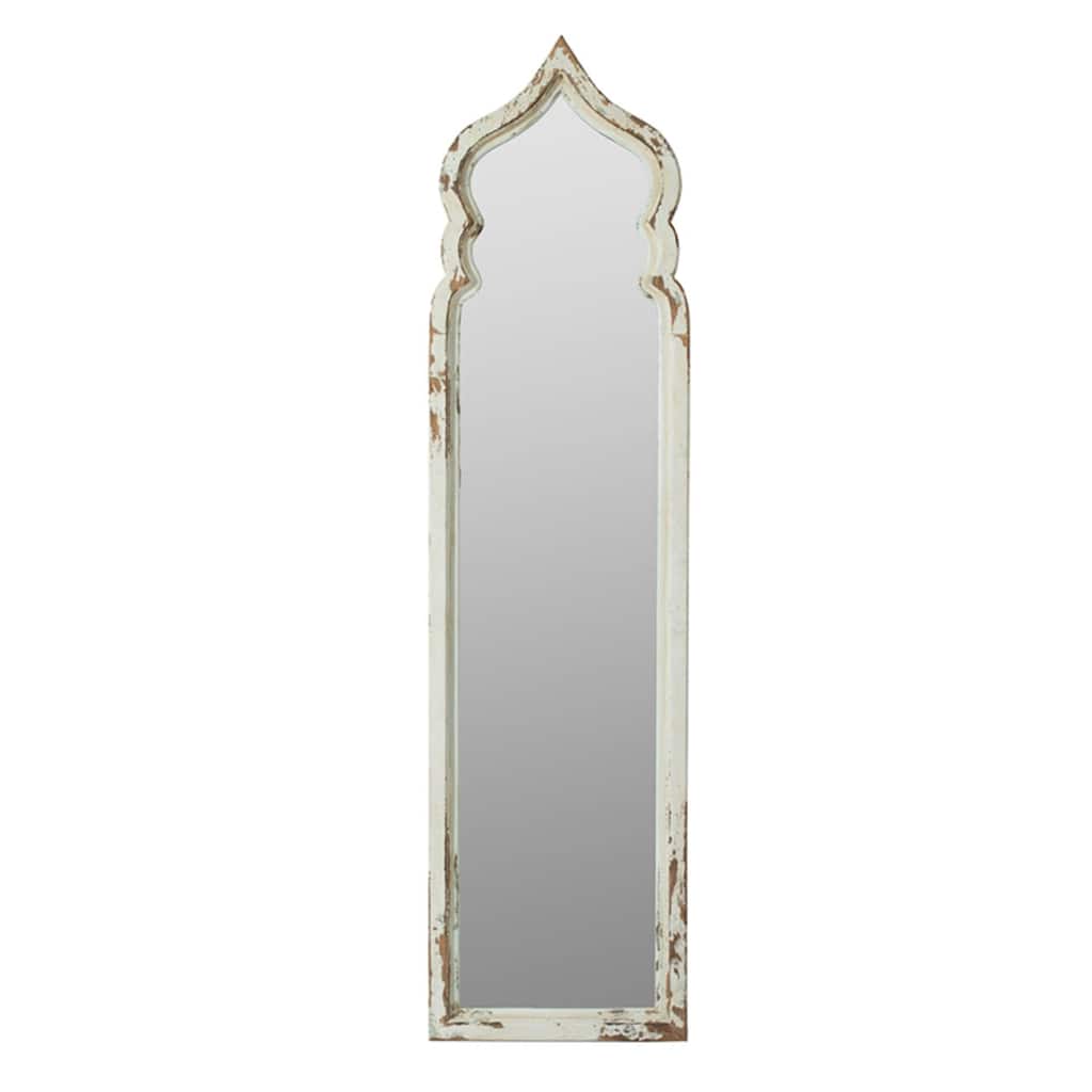 Vintage Style Full Length Floor Mirror - 6' - White