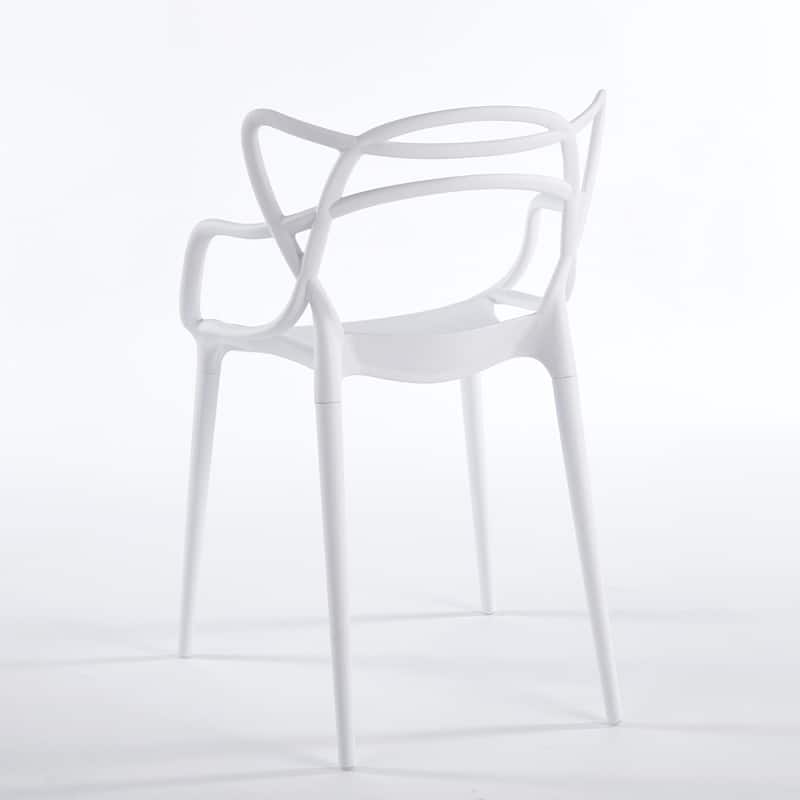 Modern Accent Chair with Clear Shell and Metal Legs, Versatile Dining or Desk Chair