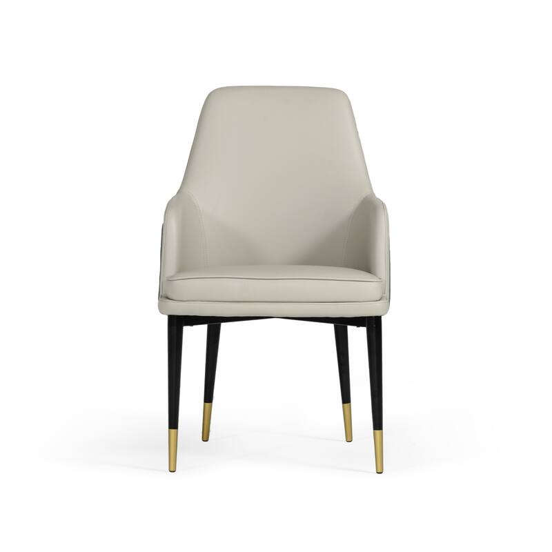 Modrest Duval Modern White & Grey Dining Chair