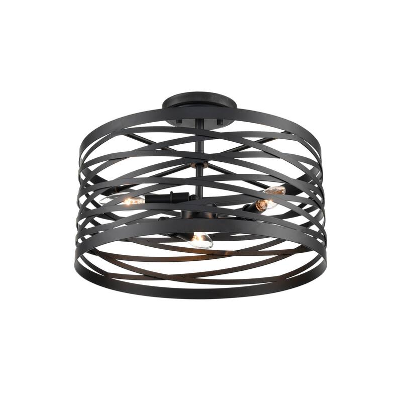 Millennium Lighting 170033 Annata 3 Light 16" Wide Semi-Flush Drum