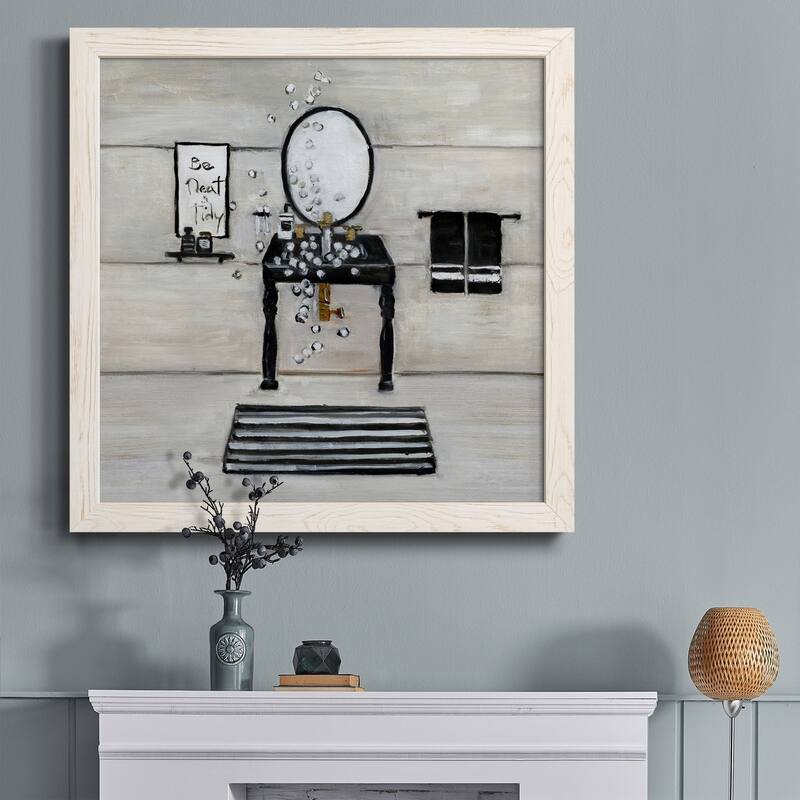 Neat and Tidy Bath-Premium Framed Canvas - Ready to Hang