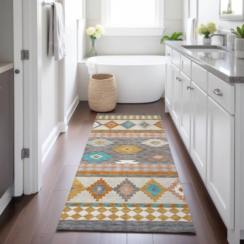 Machine Washable Indoor/ Outdoor Global Clemente Chantille Rug