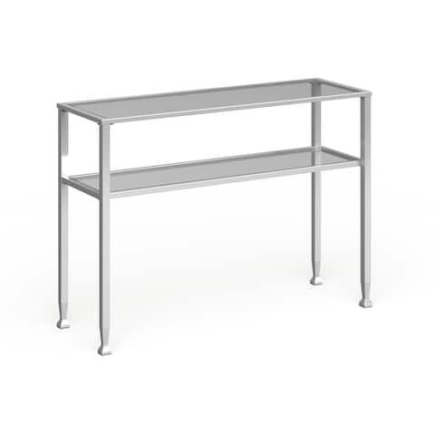 Silver Orchid Price Metal/ Glass Console Table