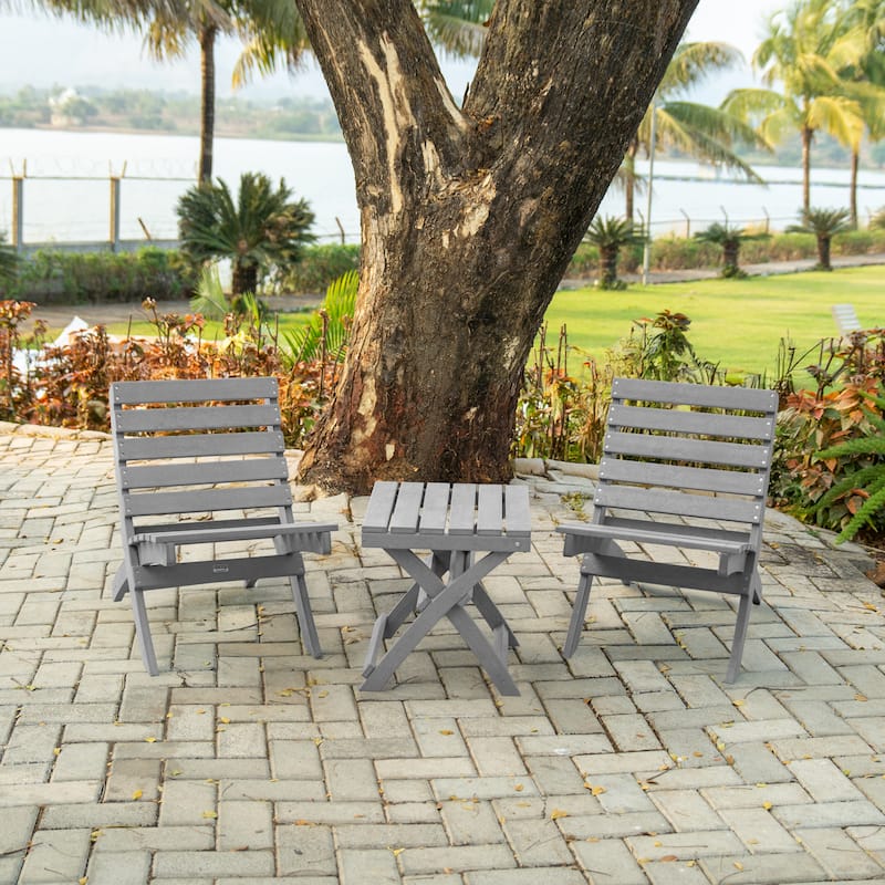 Versailles Fully Assembed All-Weather HDPE Outdoor Folding Patio Chair