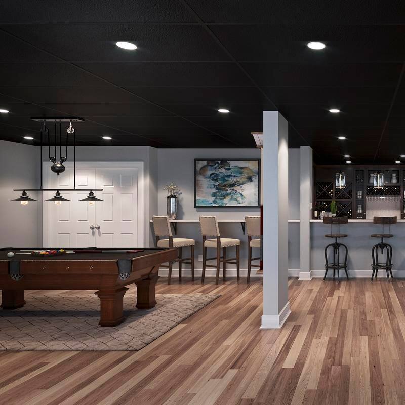Genesis Stucco Pro Black 2 x 4 ft. Lay-in Ceiling Tiles