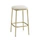 preview thumbnail 12 of 13, Bower Home Modern Gold Backless Upholstered Counter Stool (Set of 2)
