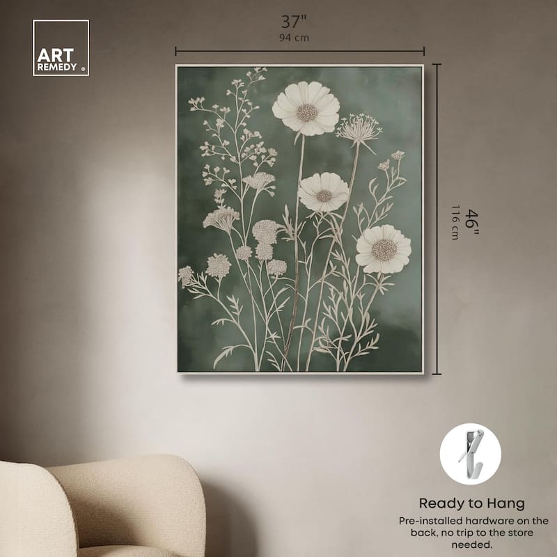 Airy Green Garden Canvas by Art Remedy