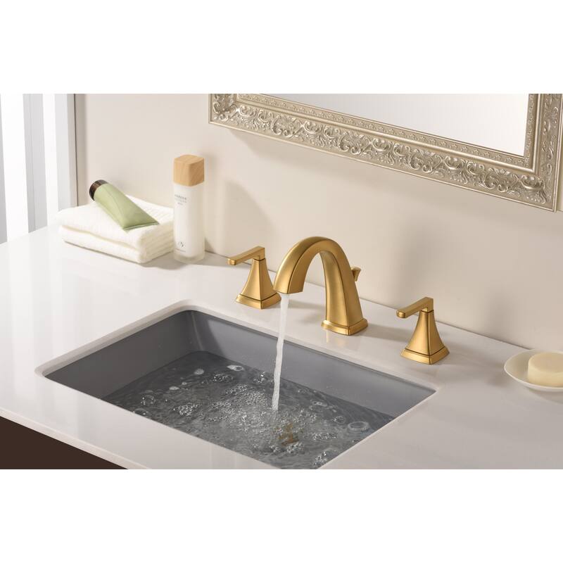 Ultra Faucets Lotto Collection 3-Hole Two-Handle Widespread Lavatory Faucet with Pop-Up Assembly