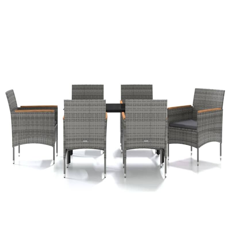 vidaXL Patio Dining Set Outdoor Dining Set Table and Chair Set for Garden