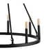 preview thumbnail 9 of 22, Gio Ring Iron Rustic Farmhouse LED Chandelier, by JONATHAN Y