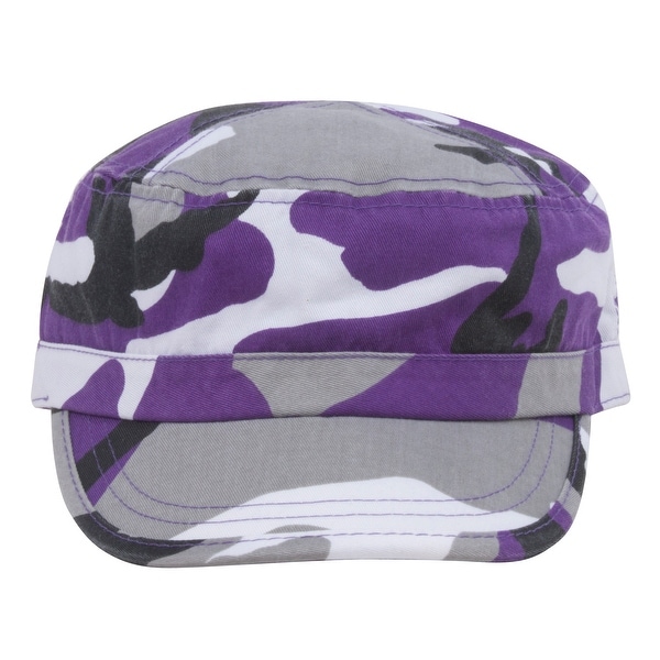 purple camo hat