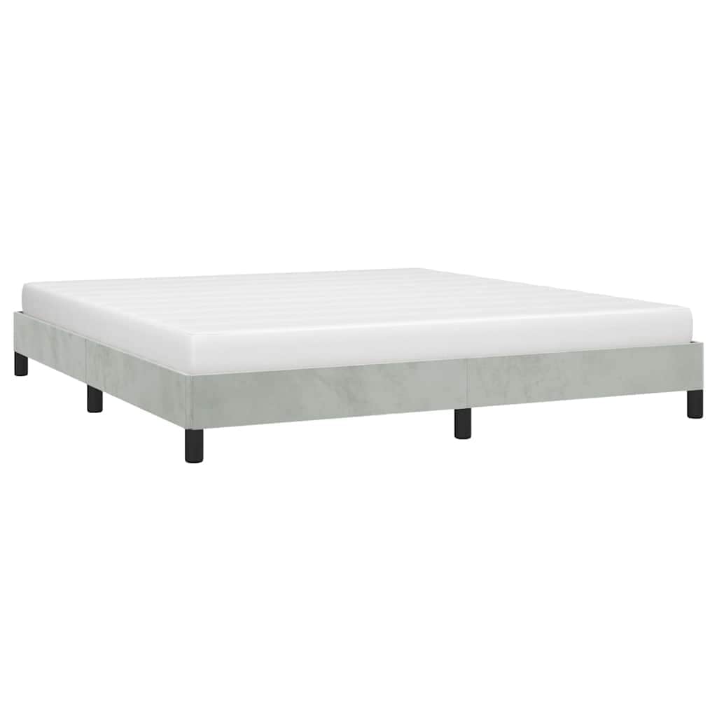 vidaXL Bed Frame, Velvet, No Mattress