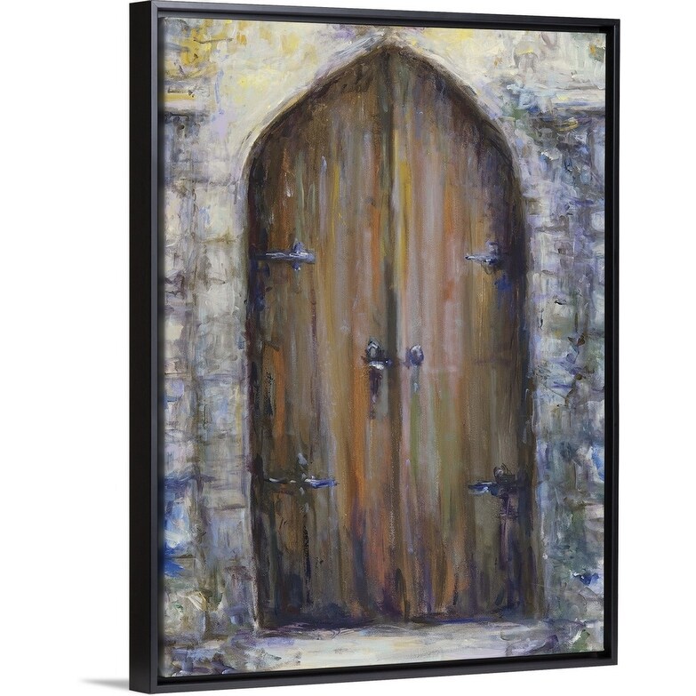 Shop The Door Black Float Frame Canvas Art On Sale Free