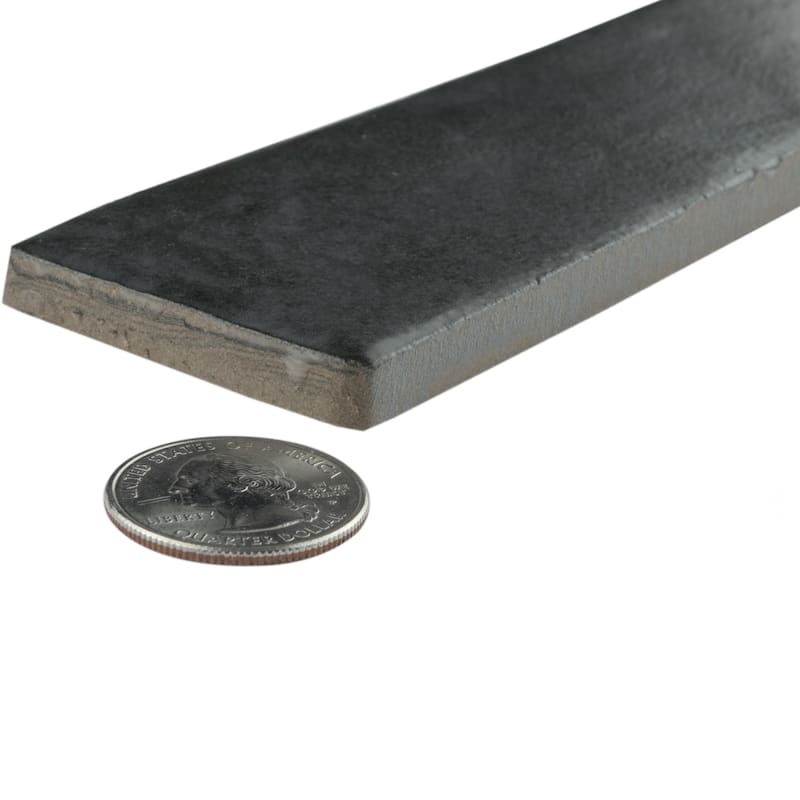 Merola Tile Phoenix Charcoal 1-7/8" x 17-3/4" Porcelain Floor and Wall Tile