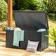 preview thumbnail 3 of 61, Outdoor 52.75"W 140 Gallon Patio Oversize Wicker Storage Bench Deck Box - 52.75"W x 29"D x 26"H