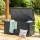 preview thumbnail 1 of 73, Glitzhome 140 Gallon Outdoor Patio Oversize Storage Bench Wicker Table Deck Box