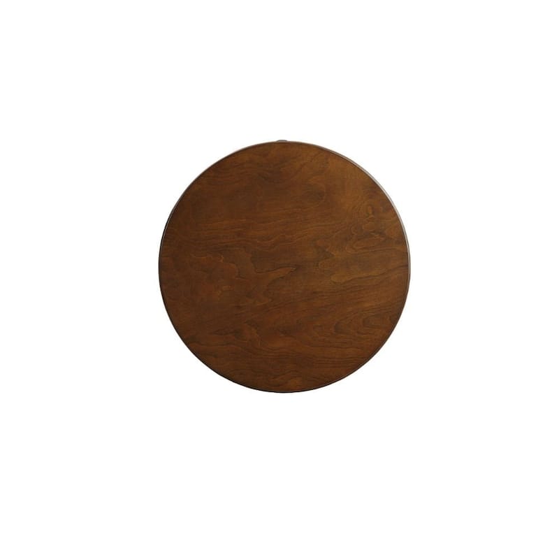 24" Solid Wood Round End Table with Storage Shelf and Drawer for Living Room or Home Decor - 18"L X 18"W x 24"H