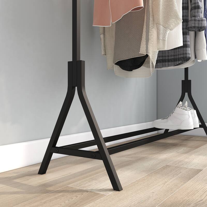 Garment Rack Freestanding Hanger Multi-functional Single pole Bedroom Clothing Rack Bedroom