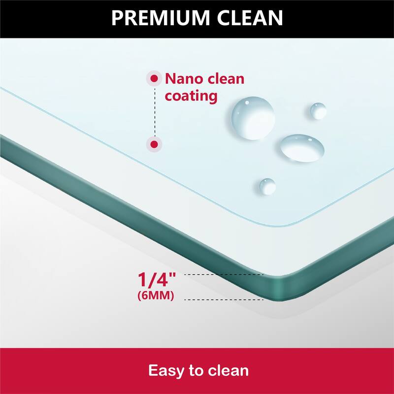 i-Homare 59'' W X 72'' H Semi-Frameless Double Sliding Shower Door with 2 Towel Bars