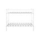 preview thumbnail 5 of 6, White Sturdy Metal Twin Over Twin Bunk Bed with Full-Length Guard Rails, Space-Saving Ladders