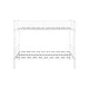 preview thumbnail 5 of 6, White Sturdy Metal Twin Over Twin Bunk Bed with Guard Rails