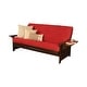 preview thumbnail 60 of 65, Copper Grove Dixie Espresso Full-size Futon Set with Bonded Leather Innerspring Mattress