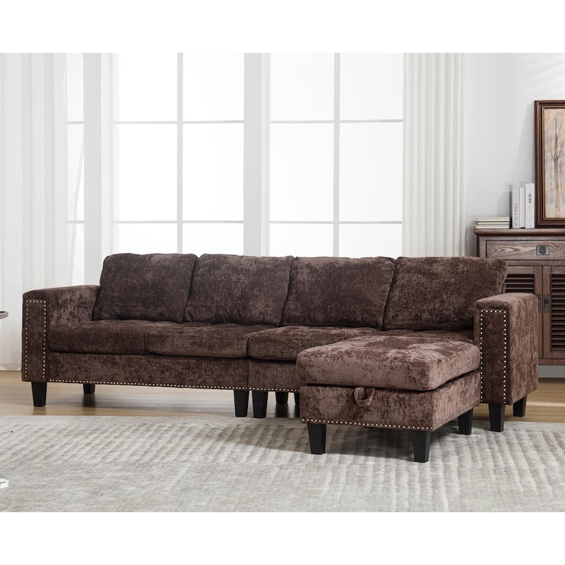 104.5" L-Shaped Modular 5-Seater Sofa
