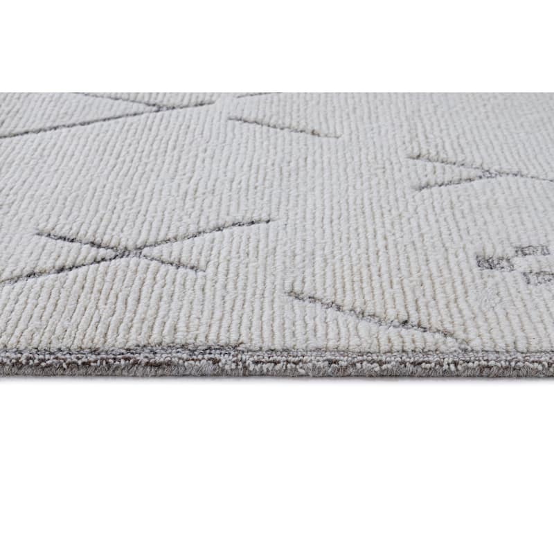 Terra by Obeetee Meher Diamond Charcoal Rug