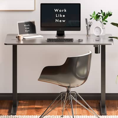 FlexiSpot Electric Standing Desk Whole-Piece Desk Board Computer Desk Height Adjustable Desk for Home Office