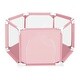 preview thumbnail 6 of 4, Infant 50"x50" 6-Panel Baby Playpen Spacious & Secure Foldable Playard Pink